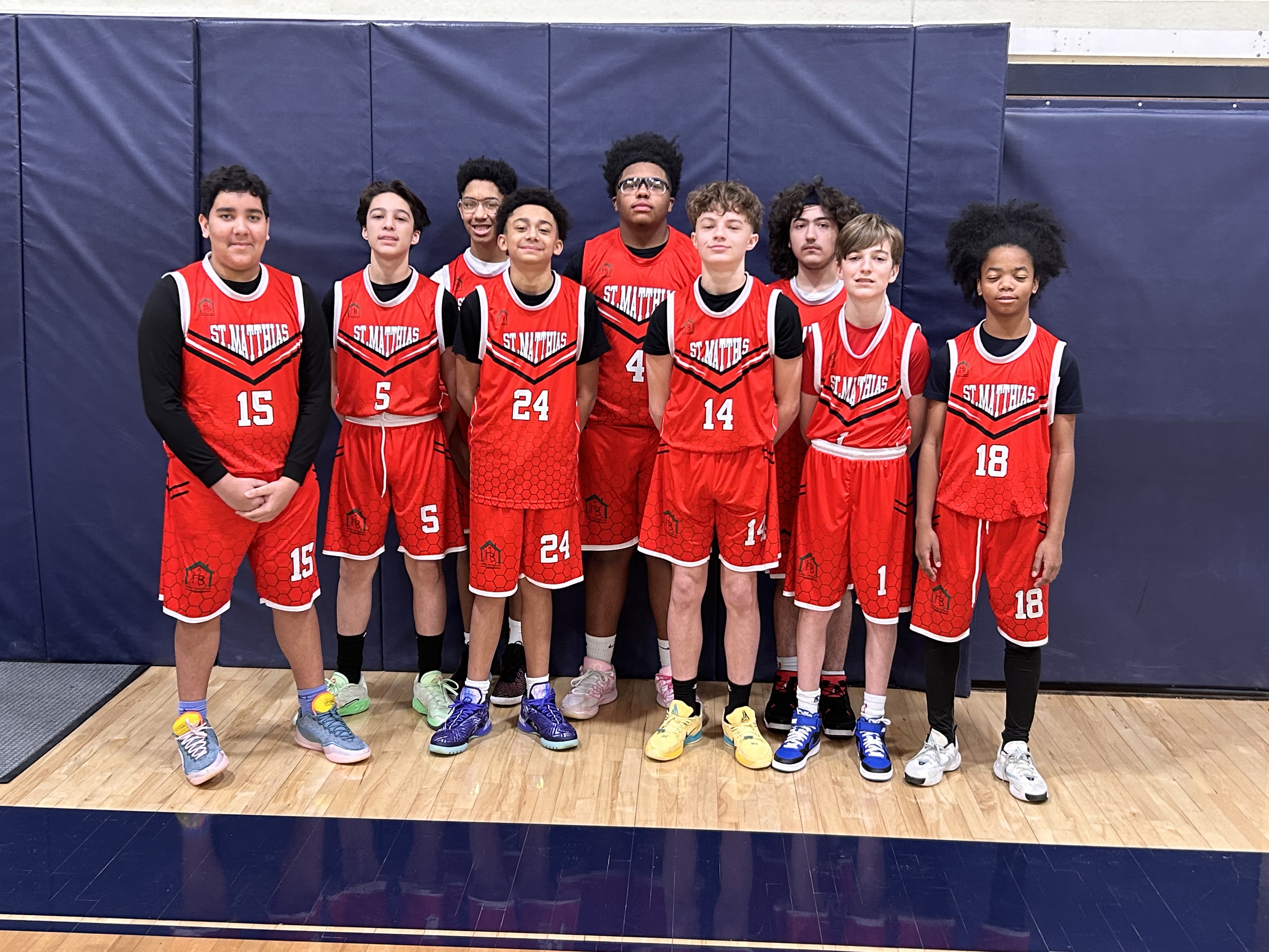Boys - St. Matthias/Mary Queen of Saints/St. John the Evangelist Team Picture